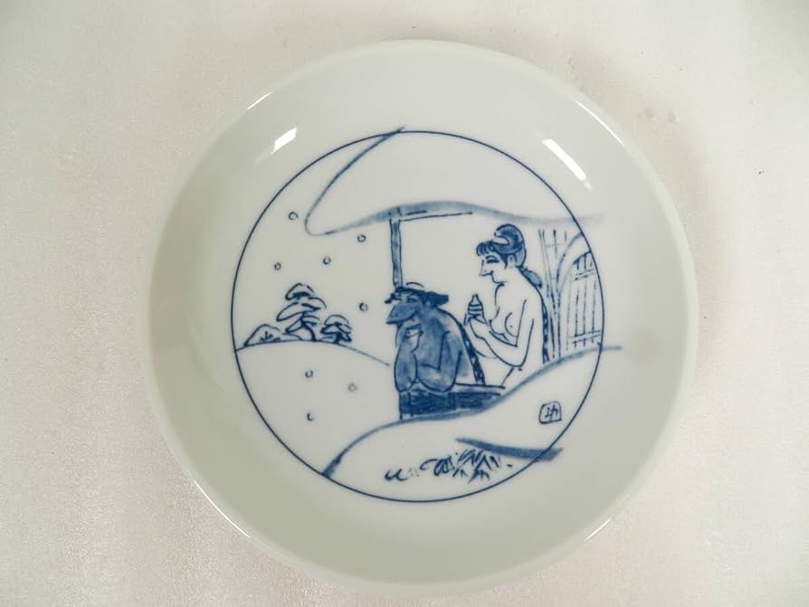 飾り絵　大皿／小島功作『西遊記』（菊正宗、黄桜、カッパ） 飾り絵 大皿／小島功作『西遊記』（菊正宗、黄桜、カッパ